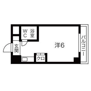 ワンルーム 間取り図