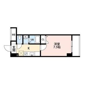 1K 間取り図