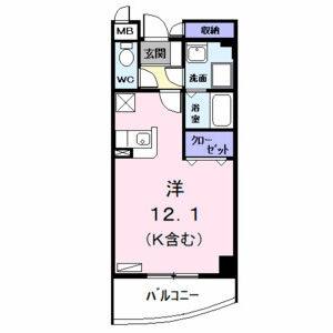 ワンルーム 間取り図