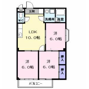 3LDK 間取り図