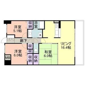 3LDK 間取り図
