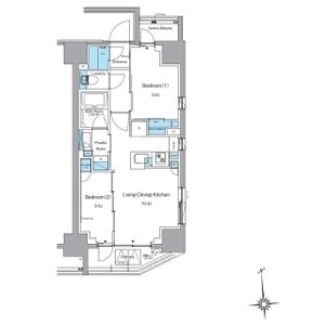 2LDK 間取り図