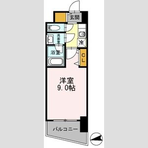 1K 間取り図