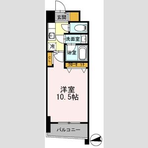 1K 間取り図