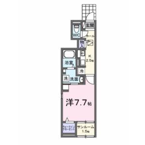 1K 間取り図