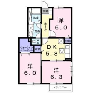 3DK 間取り図
