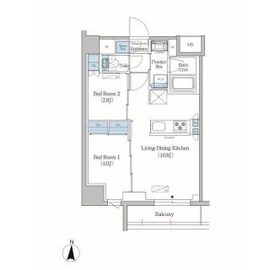 2LDK 間取り図