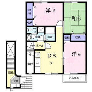3DK 間取り図