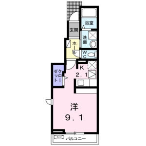 ワンルーム 間取り図