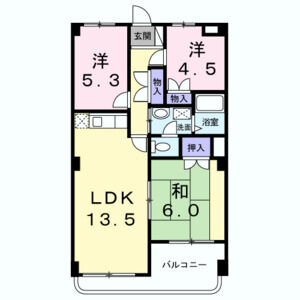 3LDK 間取り図