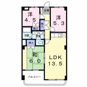 3LDK 間取り図