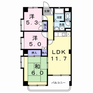 3LDK 間取り図