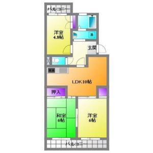 3LDK 間取り図