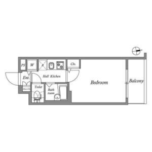 1K 間取り図