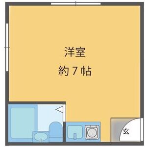 ワンルーム 間取り図