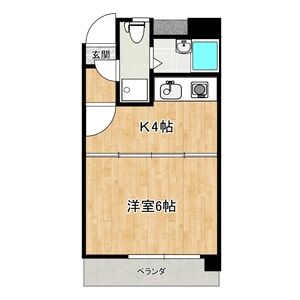 1K 間取り図