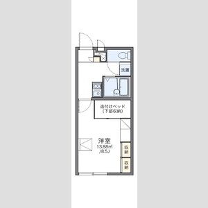 1K 間取り図