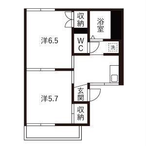 2K 間取り図