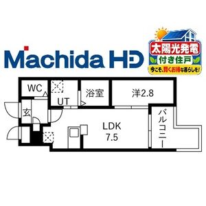 1DK 間取り図