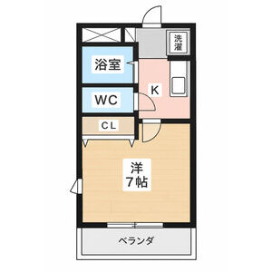 1K 間取り図
