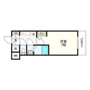 1K 間取り図