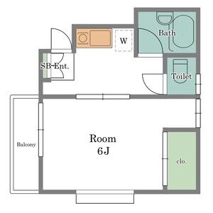 1K 間取り図