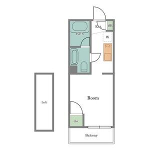 ワンルーム 間取り図