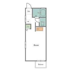ワンルーム 間取り図