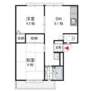 2DK 間取り図