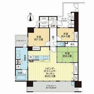 3LDK 間取り図