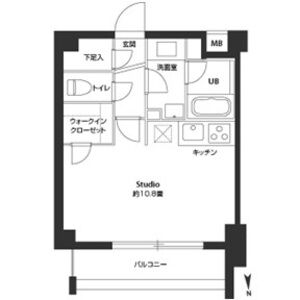 ワンルーム 間取り図