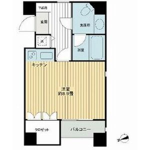 ワンルーム 間取り図