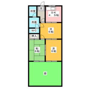 3DK 間取り図