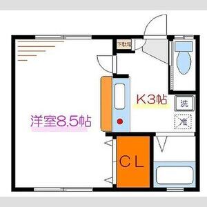 1K 間取り図