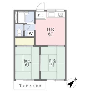 2DK 間取り図