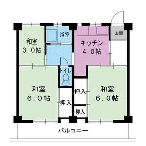3DK 間取り図