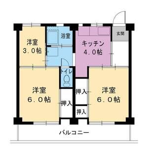 3DK 間取り図