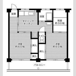 3DK 間取り図