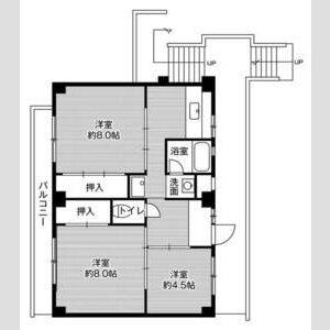 3DK 間取り図