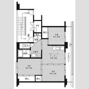 3DK 間取り図