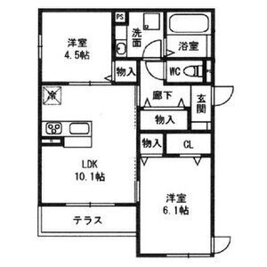 2LDK 間取り図