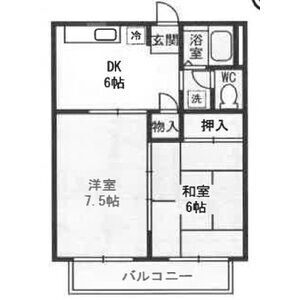 2DK 間取り図