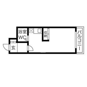 ワンルーム 間取り図