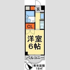 1K 間取り図