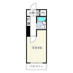 1K 間取り図