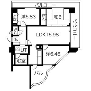 3LDK 間取り図