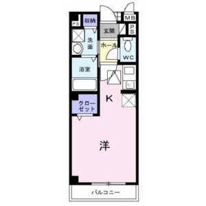 ワンルーム 間取り図