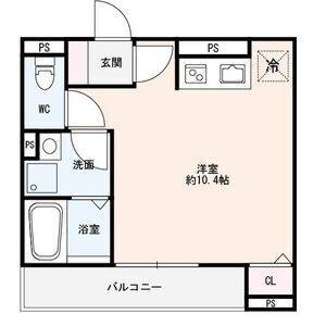 ワンルーム 間取り図