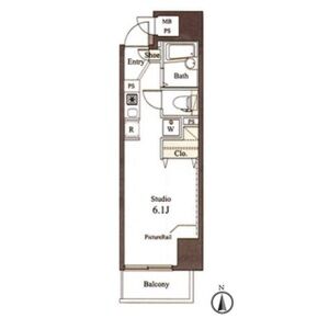 ワンルーム 間取り図