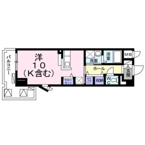 ワンルーム 間取り図